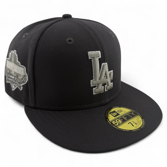 New Era Los Angeles Dodgers MLB Stadium Patch Graphite 59FIFTY Fitted Hat Cap