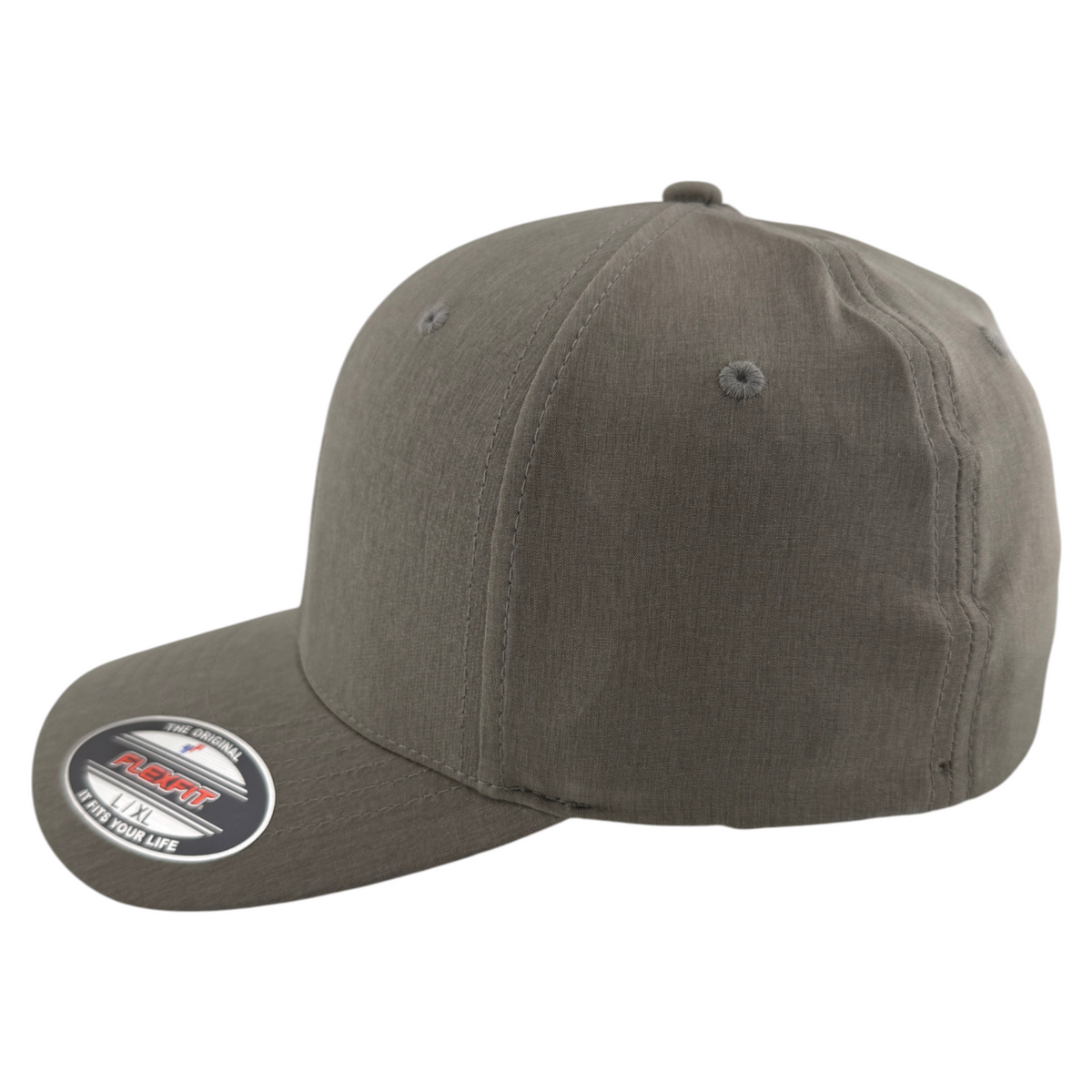 Fox Racing Head Select Logo Light Heather Grey Sport Stretch Flex Fit Hat Cap
