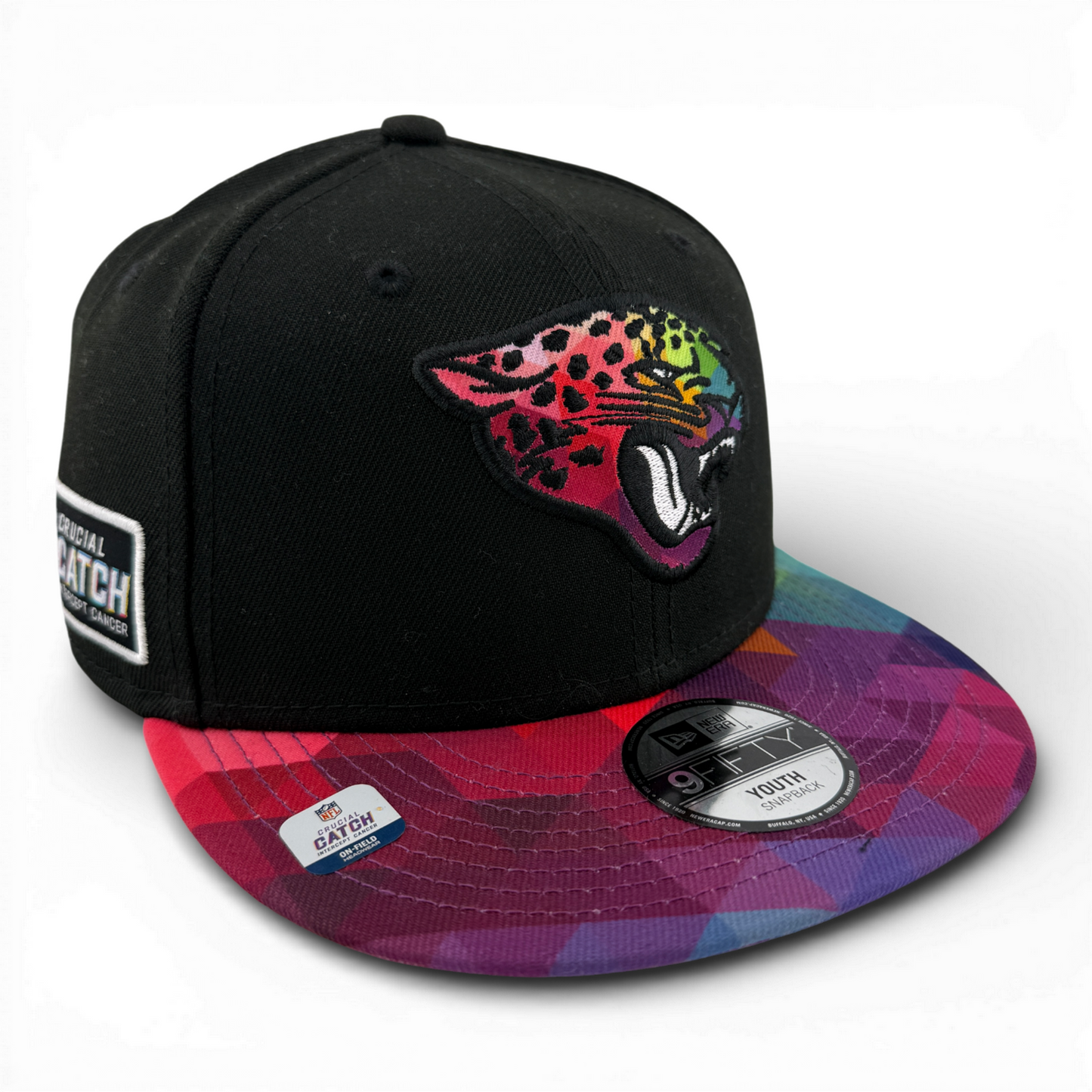 New Era Jacksonville Jaguars Crucial Catch 9Fifty Adjustable Snapback Hat Youth