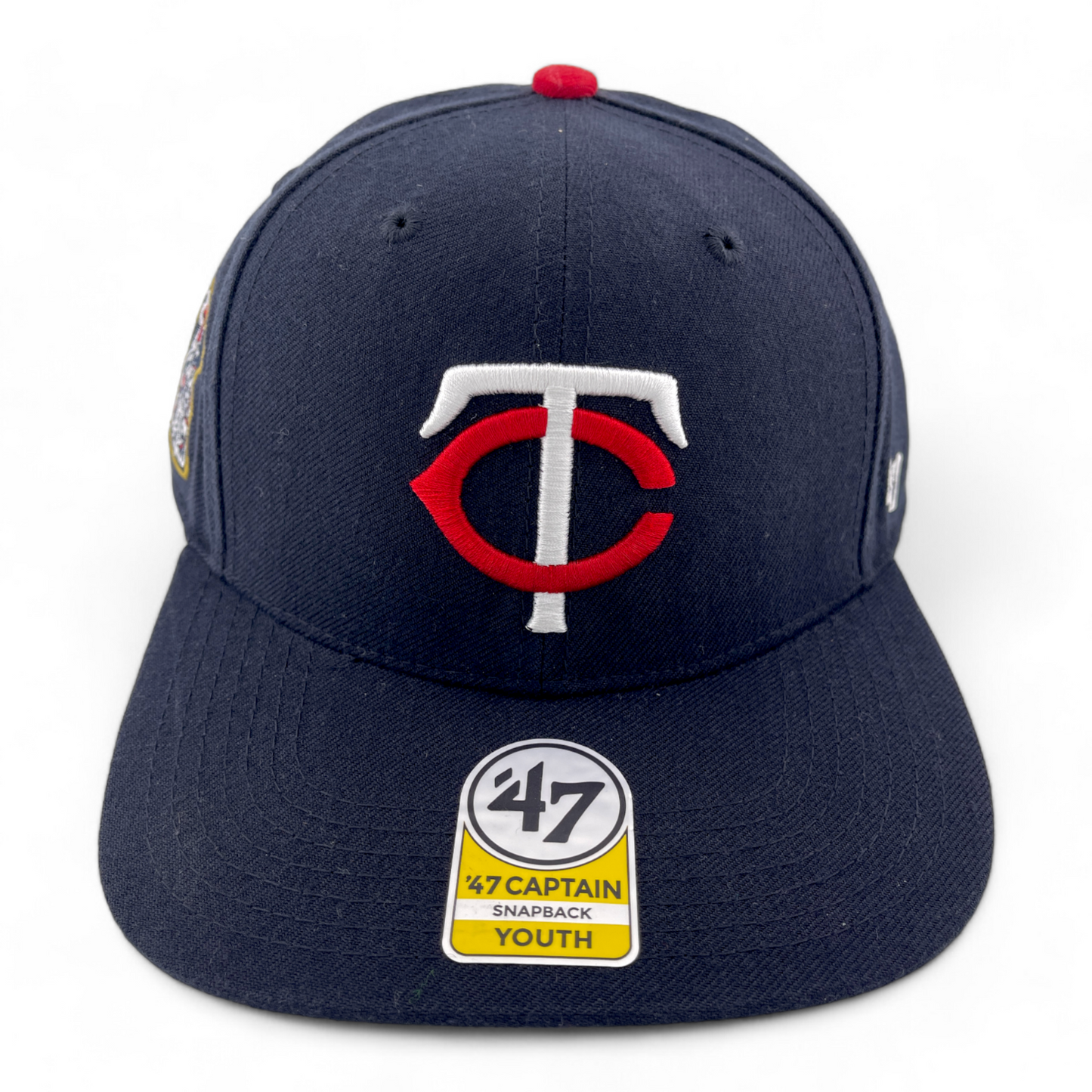 '47 Brand Minnesota Twins Sure Shot Captain Adjustable Snapback Hat Cap Youth