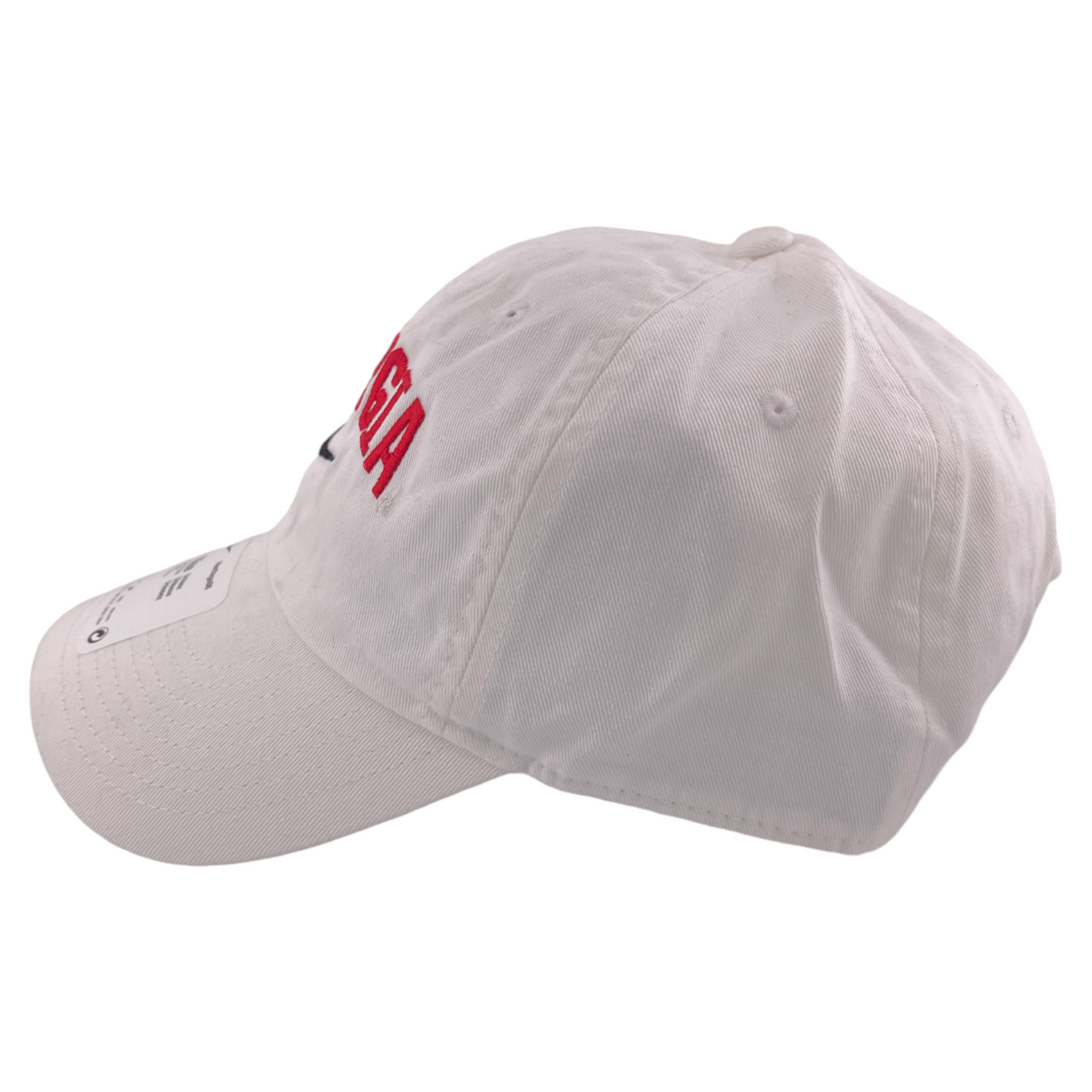 Nike University of Georgia Bulldogs White Heritage86 Adjustable Dad Hat Cap