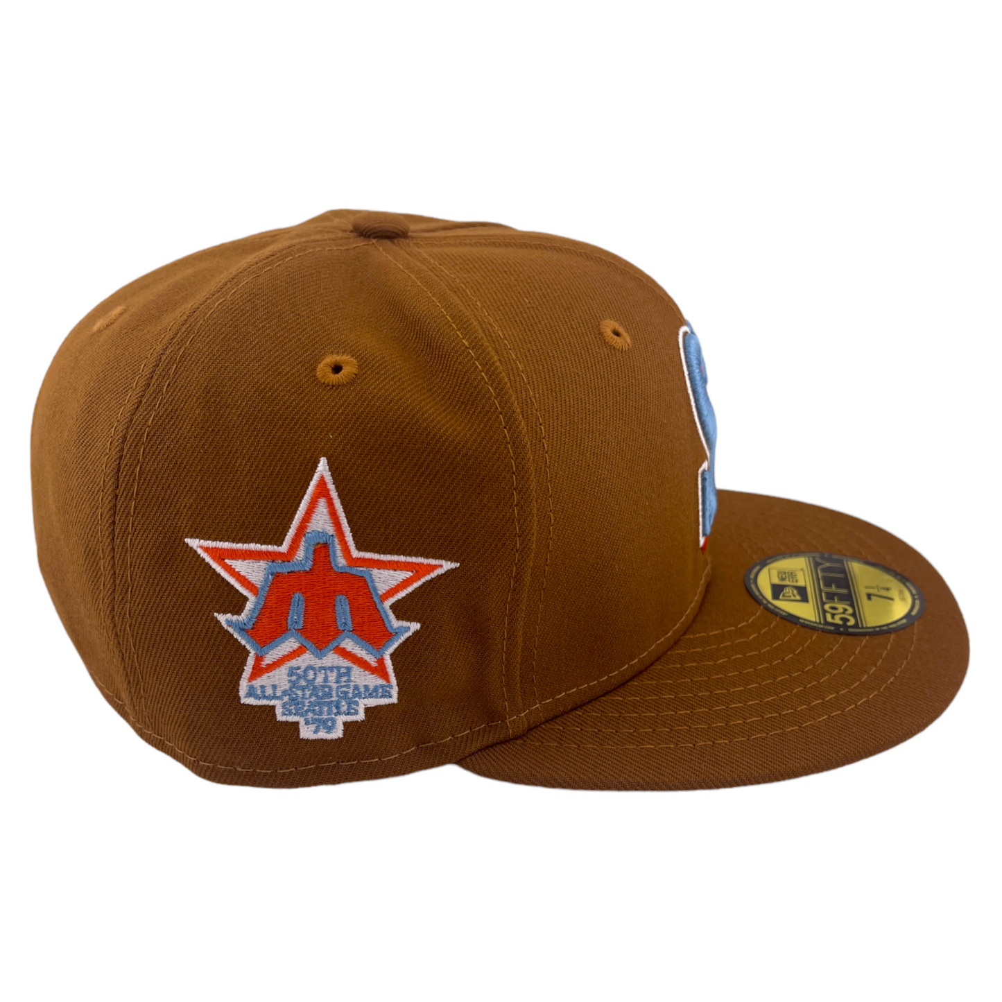 New Era Seattle Mariners MLB 50th All-Star Game Brown/Blue UV 59Fifty Fitted Hat Cap