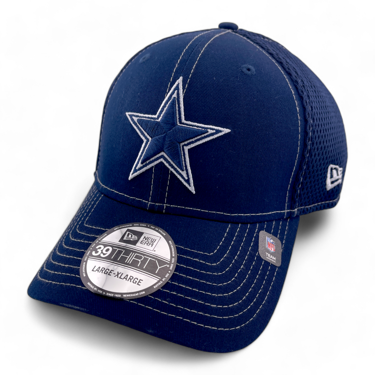 New Era Dallas Cowboys NFL Team Neo Mesh Blue 39Thirty Flex Fit Hat Cap