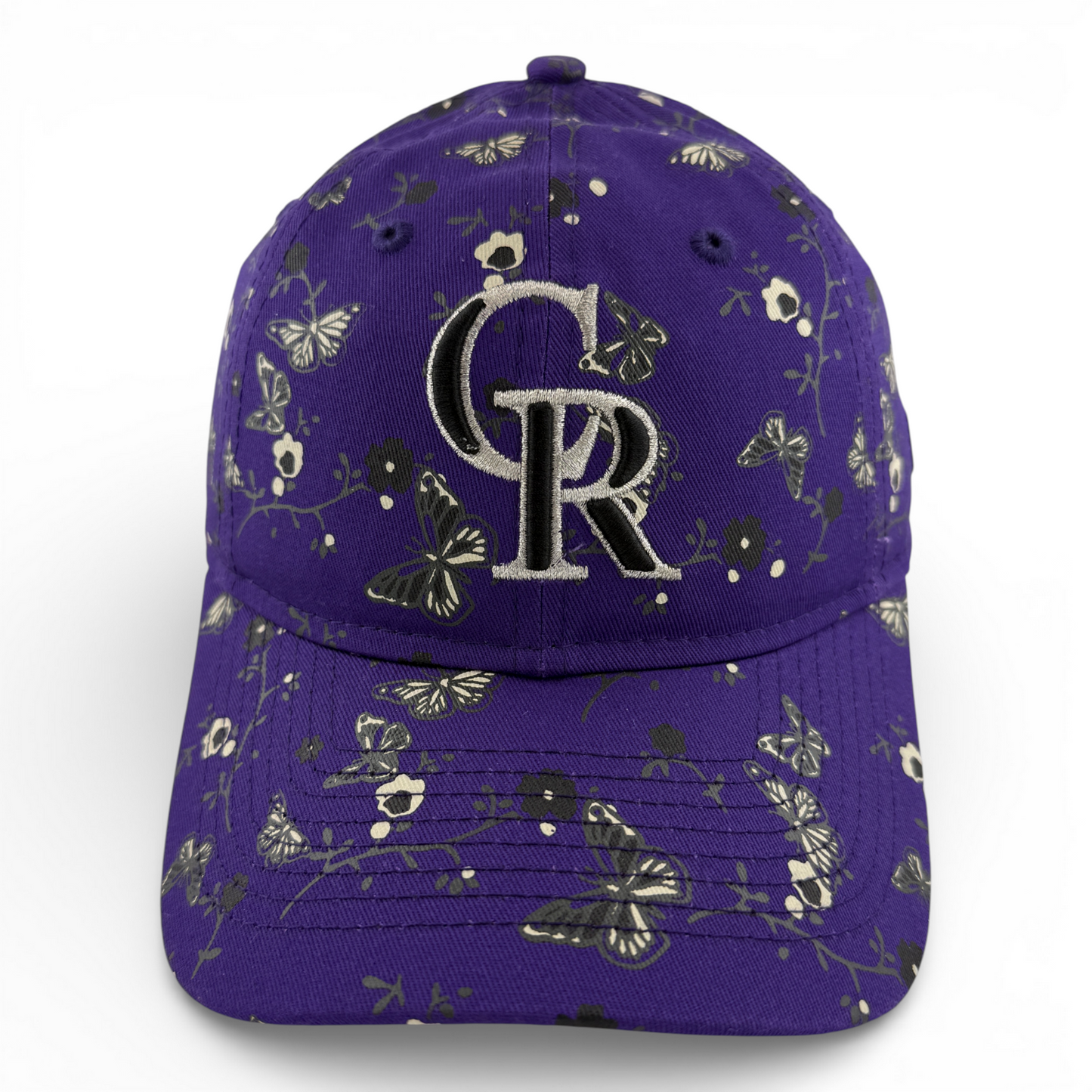 New Era Colorado Rockies MLB Floral Butterfly 9Twenty Women's Adjustable Dad Hat