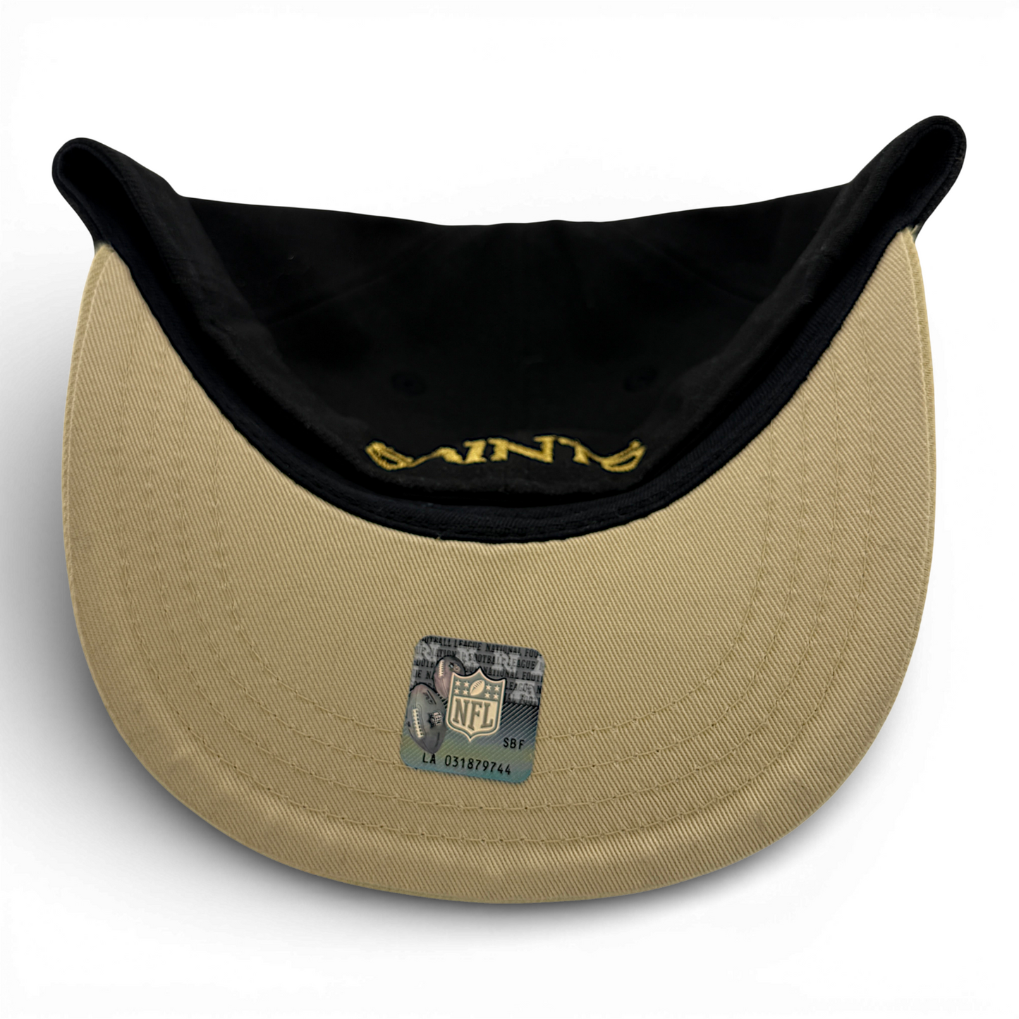 New Era New Orleans Saints 59Fifty Fitted Hat Cap Youth Child Kids Size 6 3/8