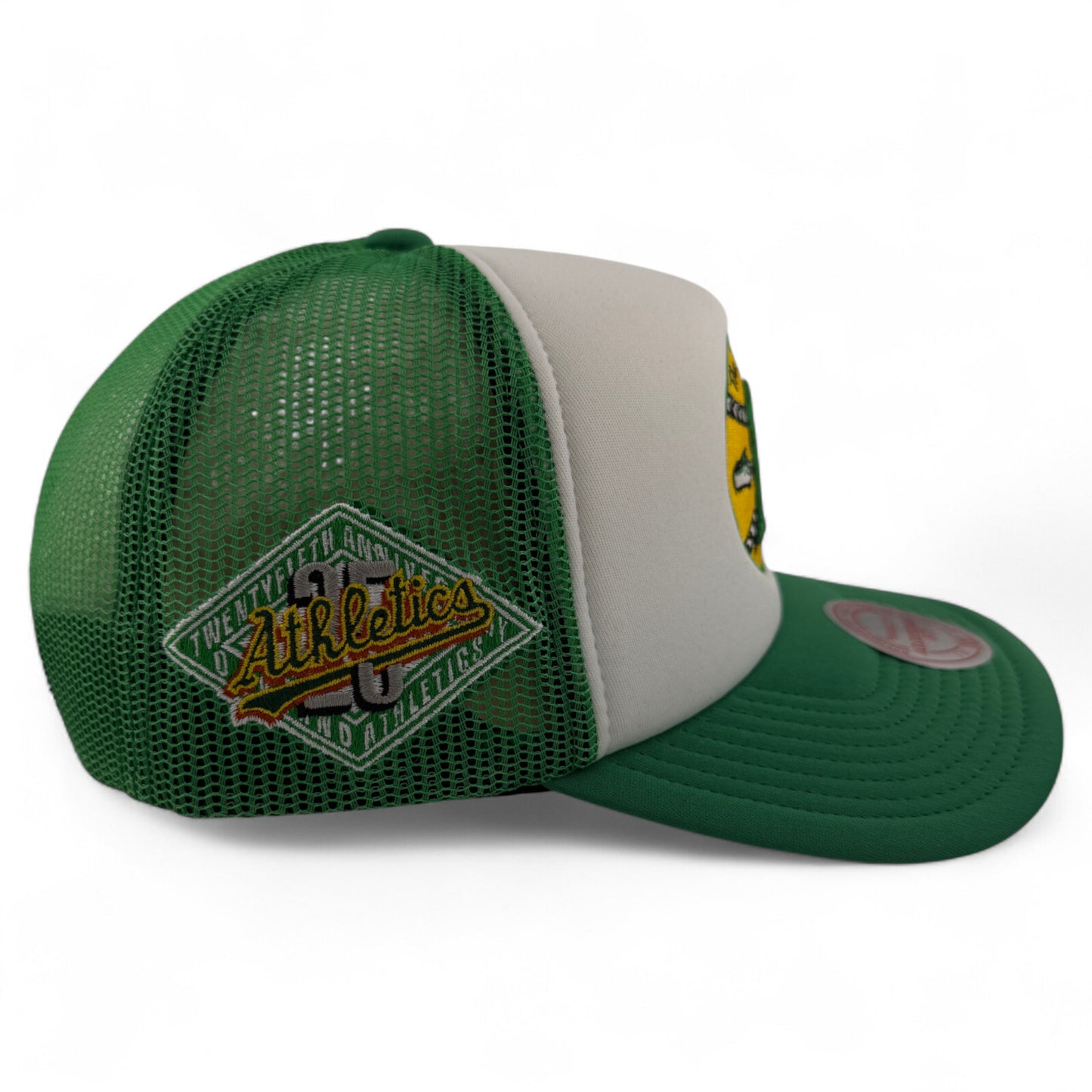 Mitchell & Ness Oakland Athletics A's MLB Foam Trucker Snapback Adjustable Hat