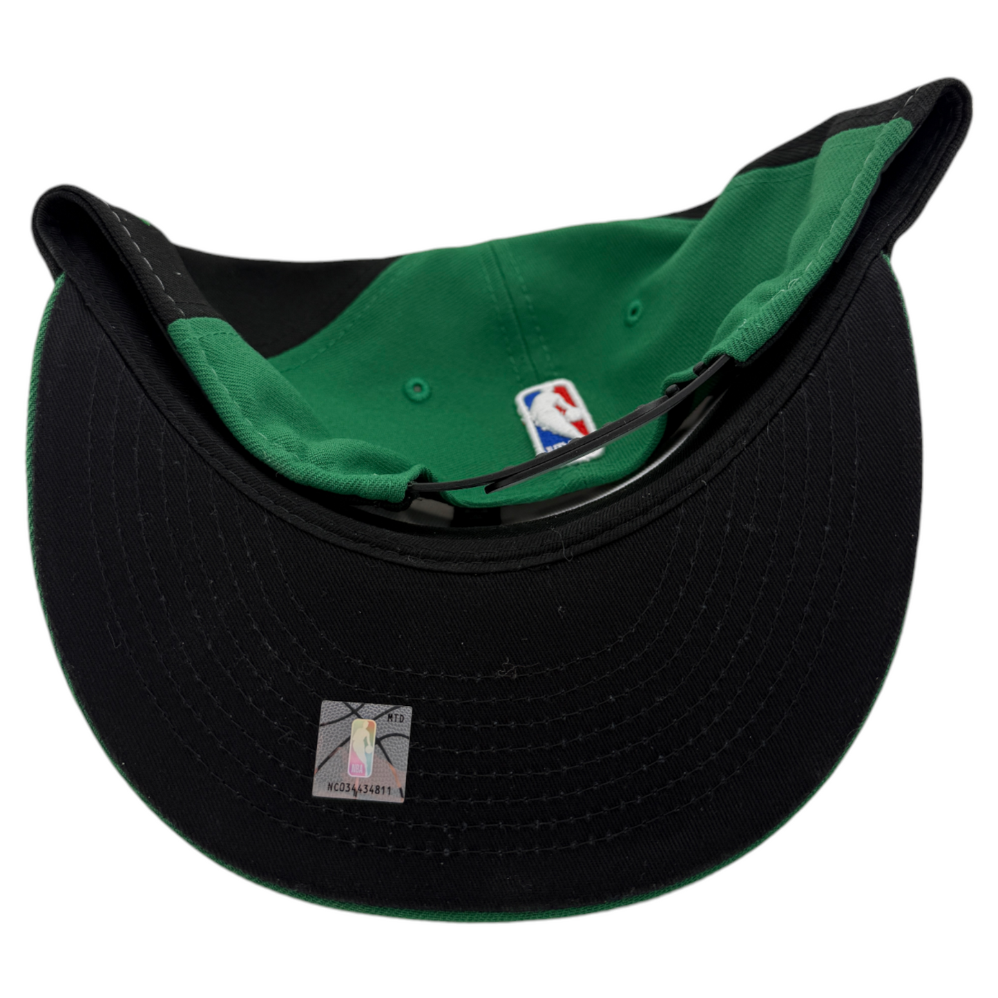 New Era Boston Celtics NBA 2023 Back Half Black/Green 9Fifty Snapback Hat Cap