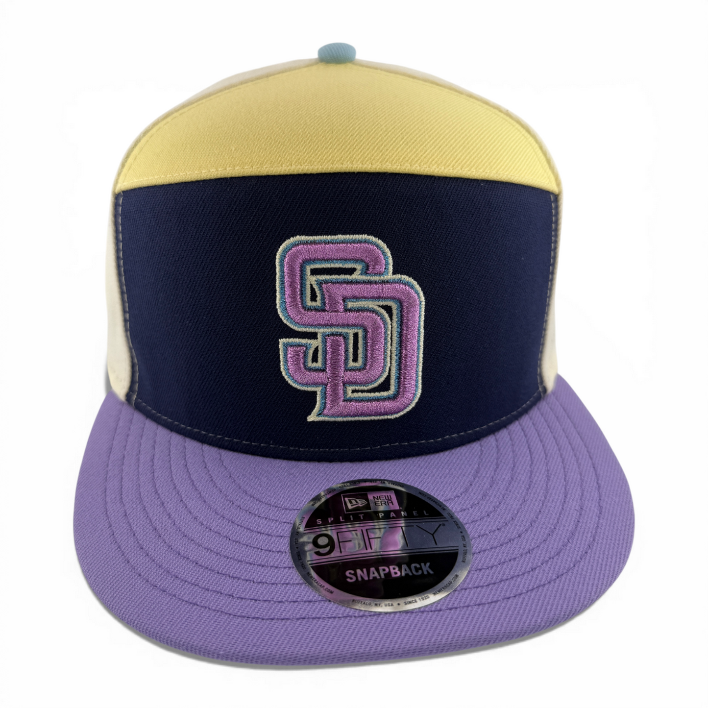 New Era San Diego Padres MLB Pastel 9Fifty Split Panel Snapback Adjustable Hat