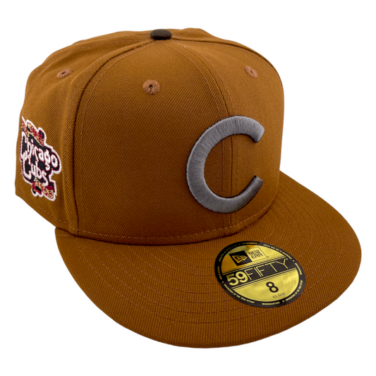 New Era Chicago Cubs 1908 World Series Side Patch Tan Toast Pack 59FIFTY Hat