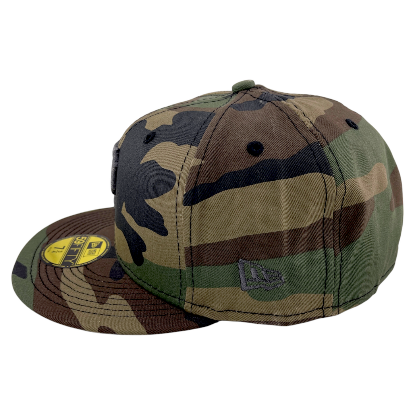 New Era Pittsburgh Pirates MLB Camouflage Metallic Camo Flag 59Fifty Fitted Hat Cap