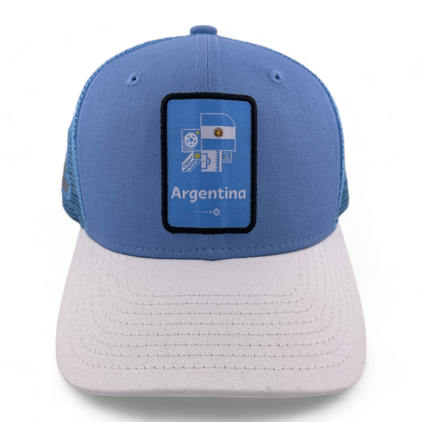 2022 FIFA World Cup Argentina Team Blue Adjustable Snapback Trucker Hat Cap