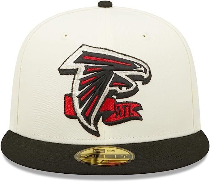 New Era Atlanta Falcons 2022 Sideline NFL Cream 59FIFTY Fitted Hat Cap