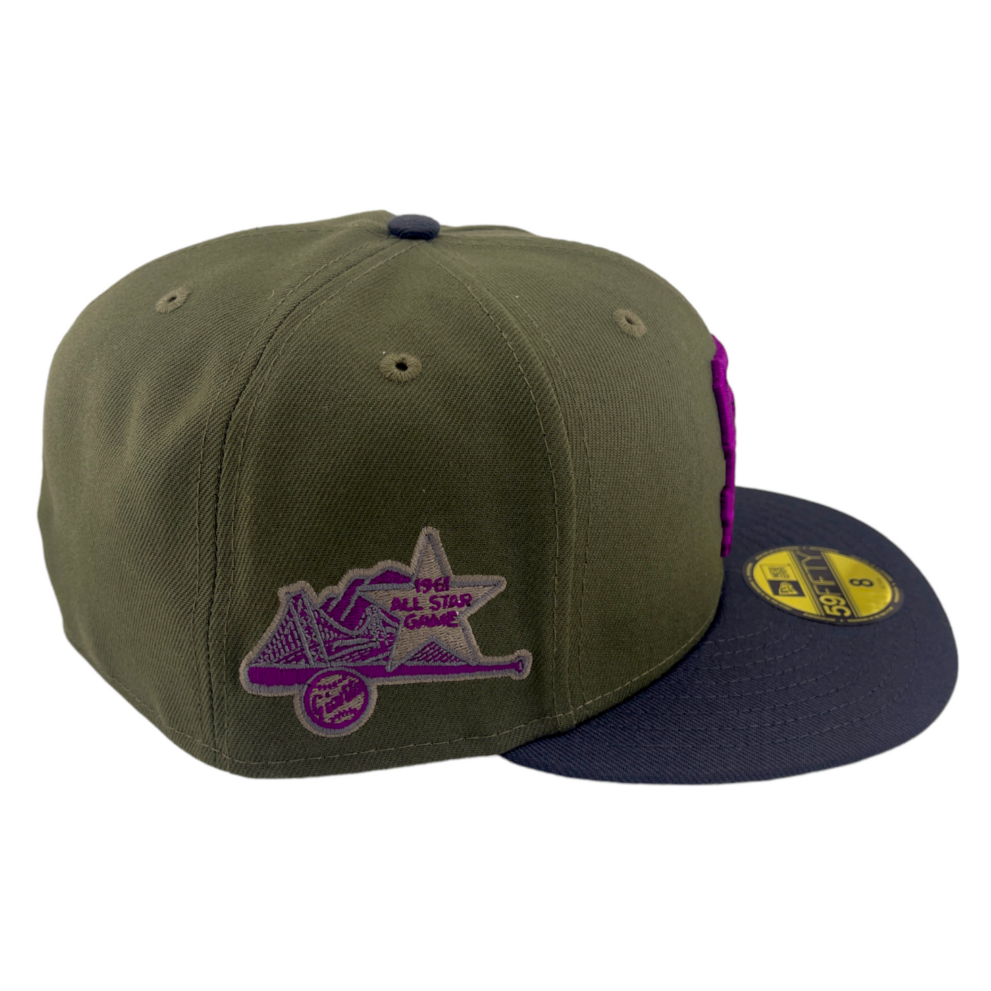 New Era San Francisco Giants MLB 1961 All-Star Game Purple UV 59Fifty Fitted Hat Cap