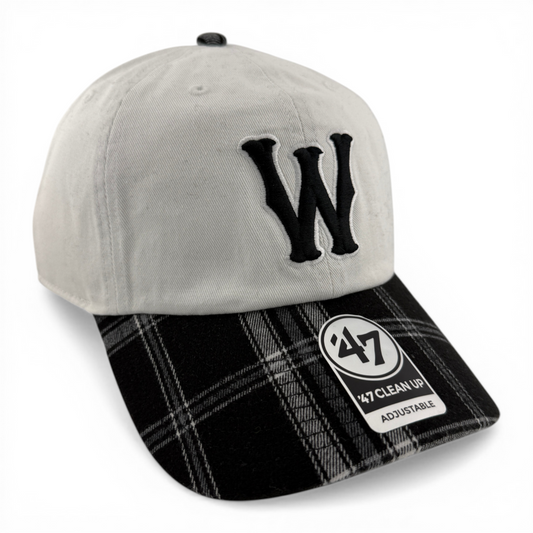 47 Brand Worcester Red Sox WooSox Plaid Totally Clean Up Adjustable Dad Hat Cap