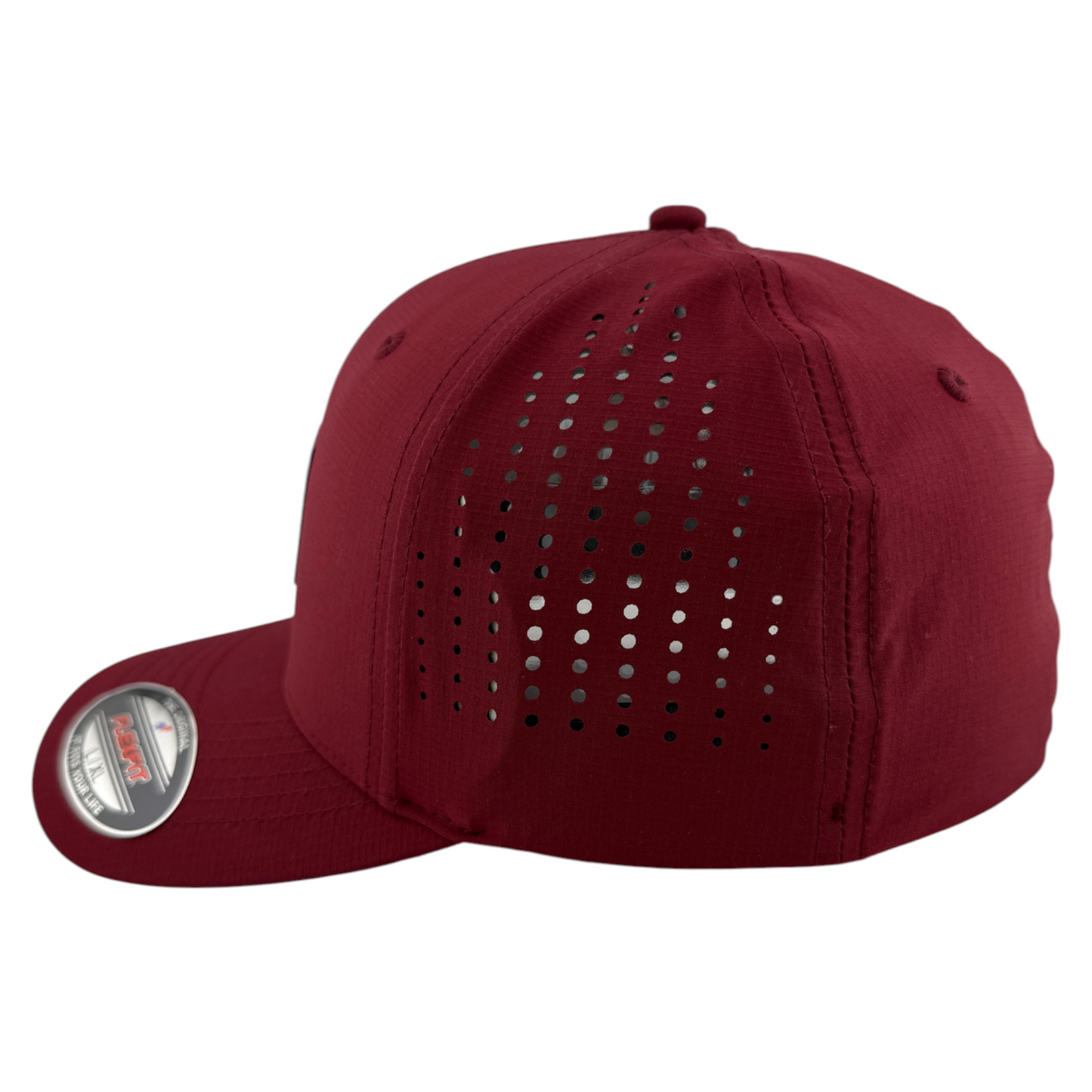 Fox Racing Non Stop Tech Maroon Burgundy Sport Neo Mesh Stretch Flex Fit Hat Cap