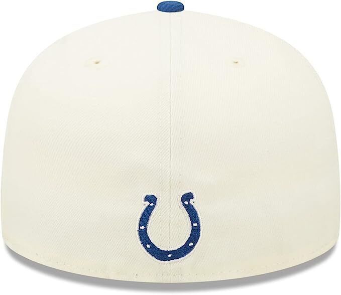 New Era Indianapolis Colts 2022 Sideline NFL Cream 59FIFTY Fitted Hat Cap