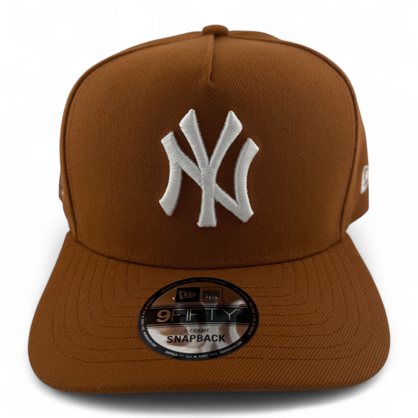 New Era New York Yankees MLB Earthy Brown A-Frame 9FIFTY Snapback Adjustable Hat