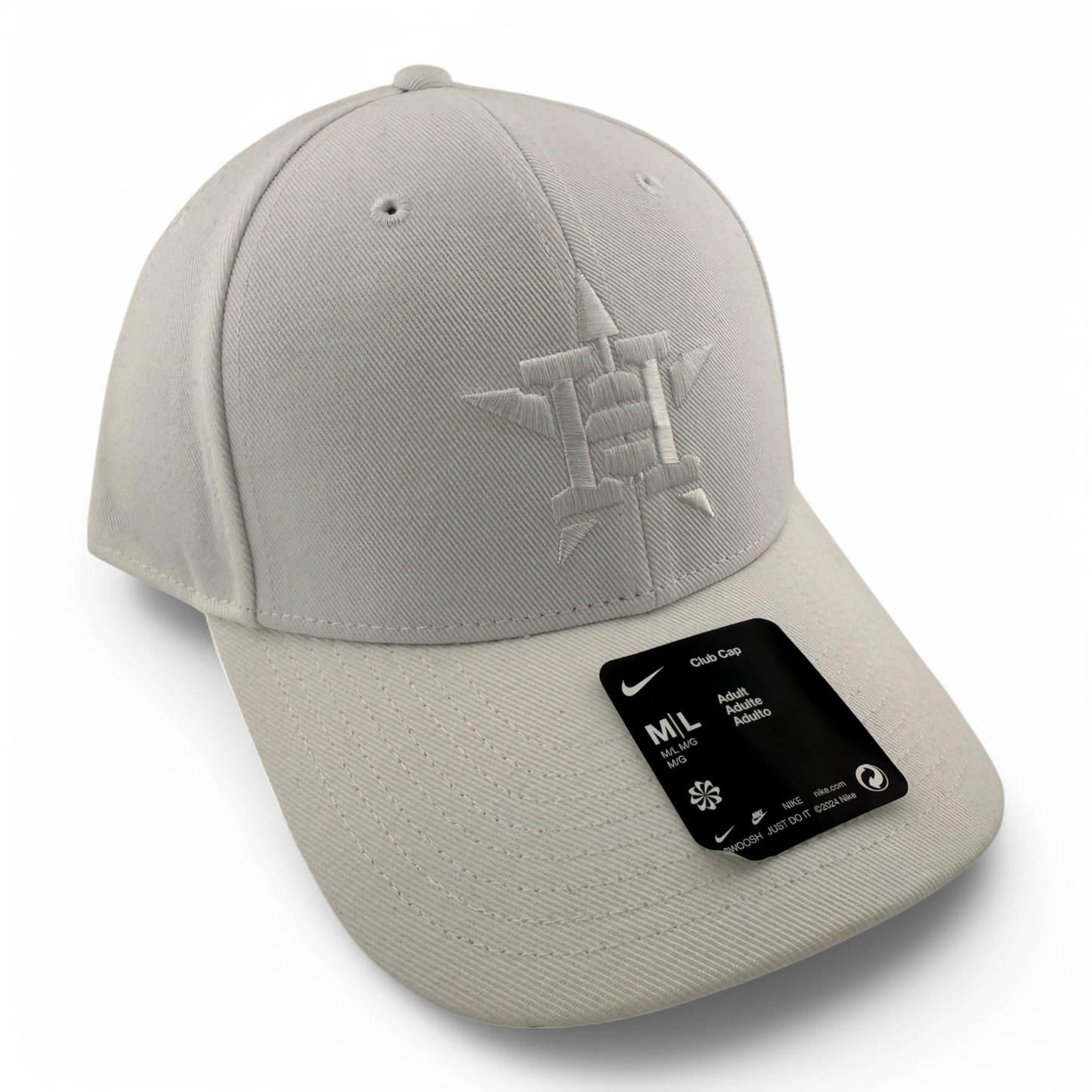 Nike Houston Astros MLB All White Club Cap Structured Adjustable Hat Adult M/L
