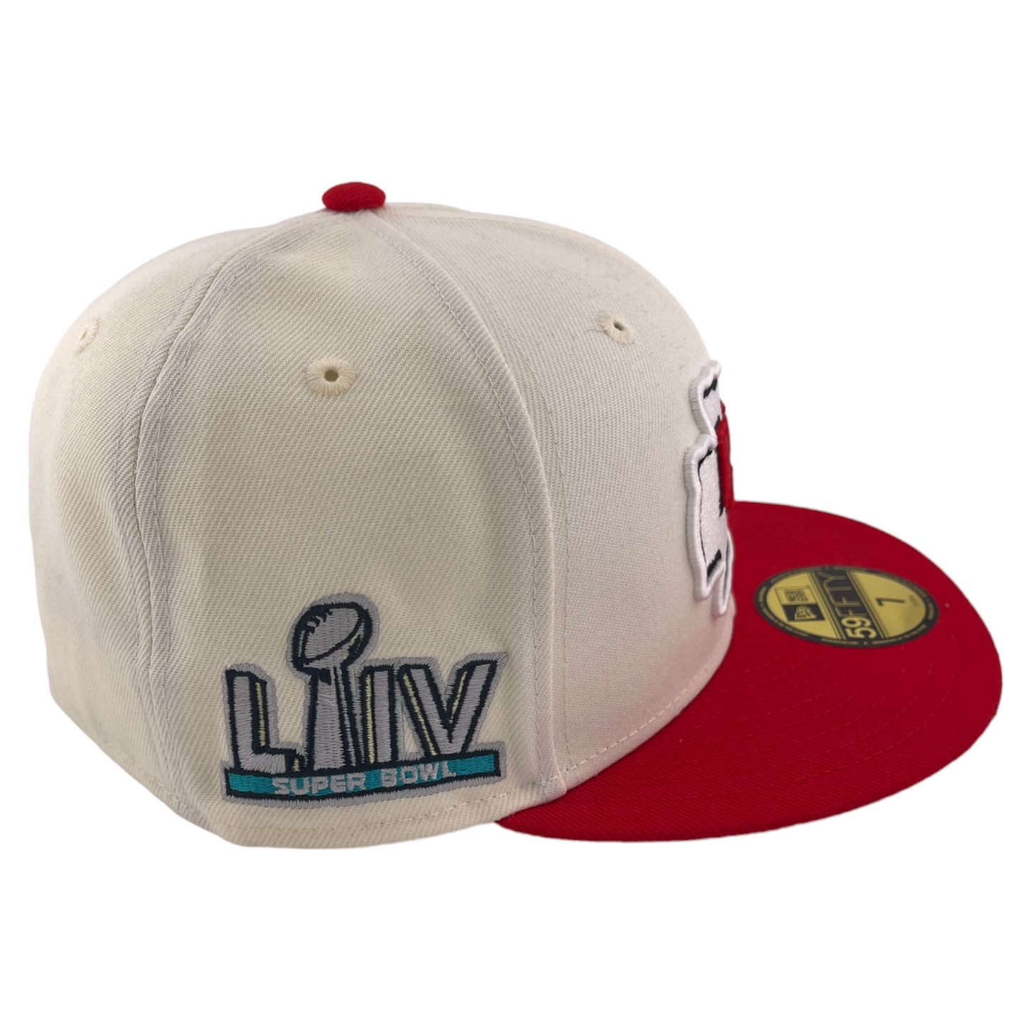 ~NEW DROP~ New Era Kansas City Chiefs NFL Retro Superbowl LIV Patch 59Fifty Fitted Hat Cap