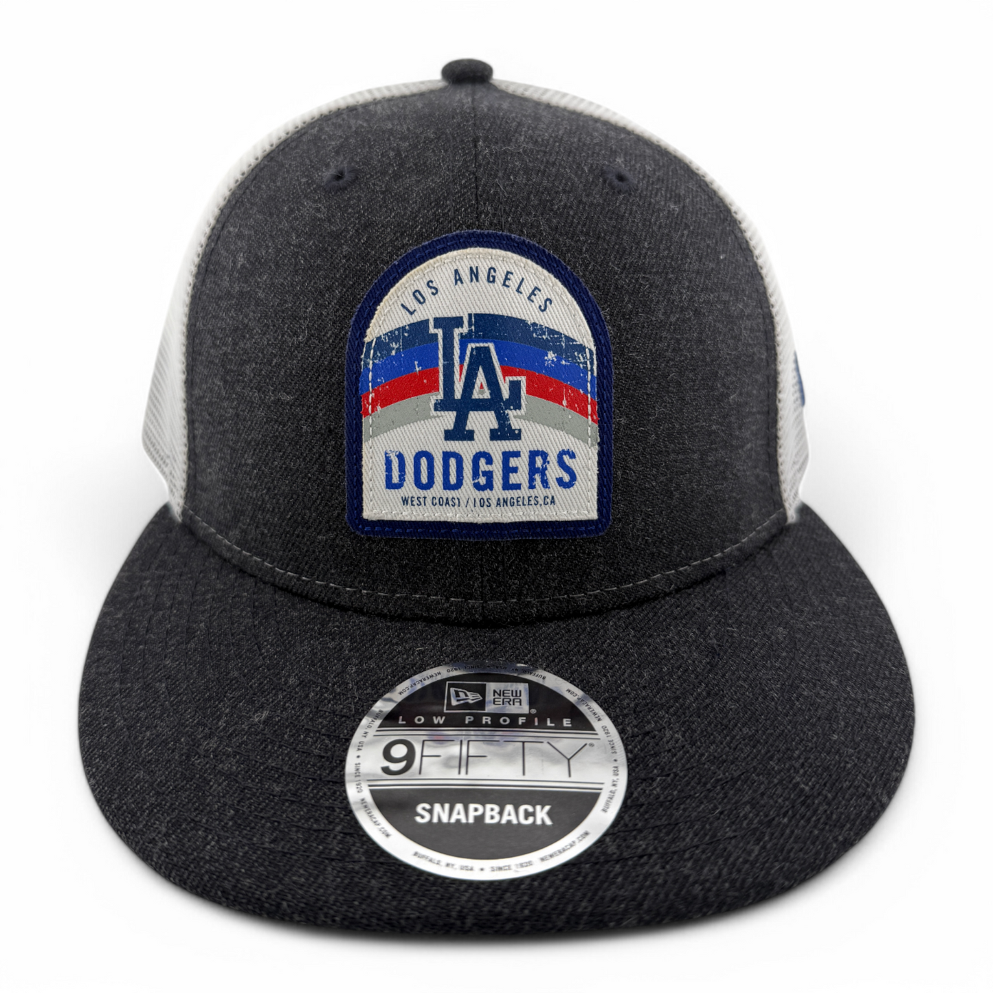 New Era Los Angeles Dodgers MLB Low Profile 9FIFTY Trucker Snapback Hat Cap