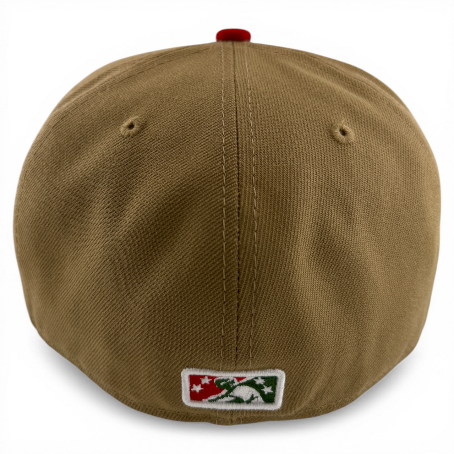 New Era Buffalo Bisons MiLB Tan Khaki Re-Dub Slider Logo 59Fifty Fitted Hat Cap