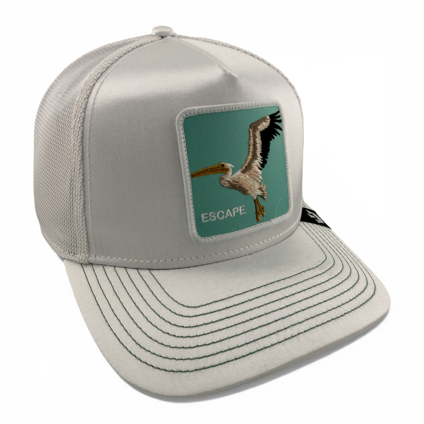 Goorin Bros Escape Pelican Farm Satin Mesh Trucker Snapback Adjustable Hat Cap