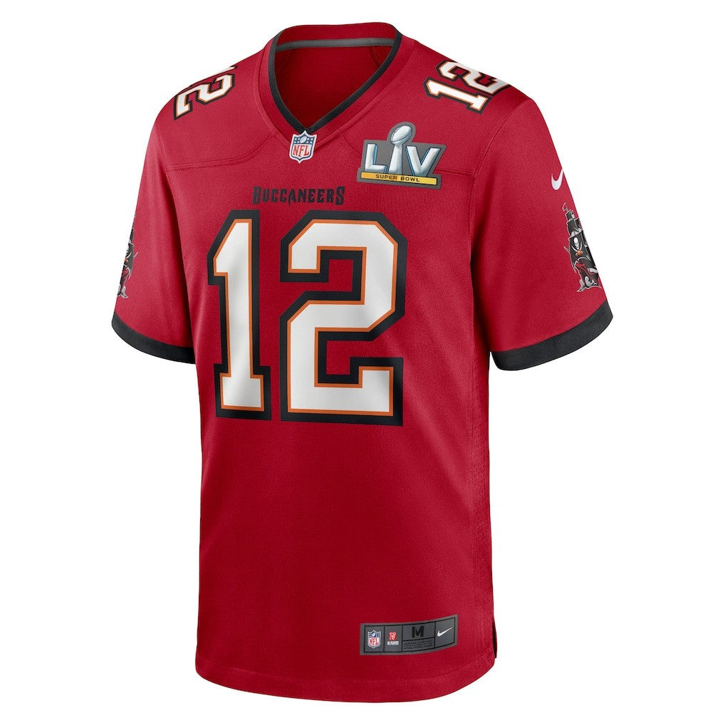 Nike Tampa Bay Buccaneers #12 Tom Brady NFL Super Bowl LIV Bound Patch Men's 3XL