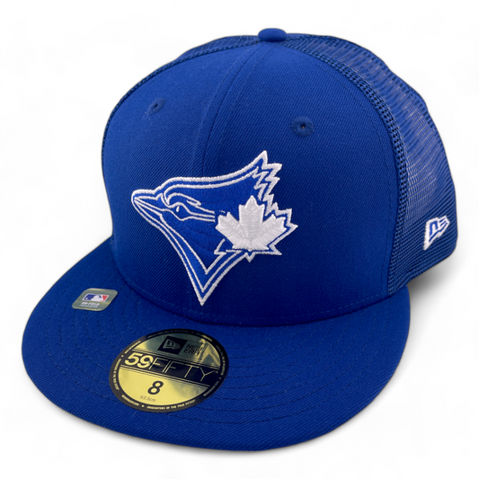 New Era Toronto Blue Jays MLB Batting Practice 59FIFTY Mesh Back Fitted Hat Cap