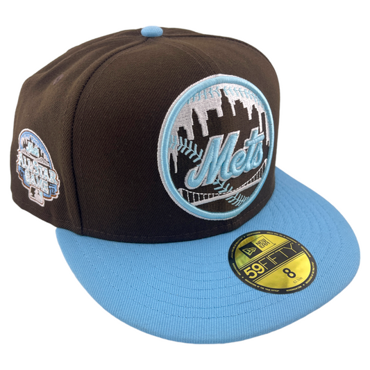 New Era New York Mets 2013 All Star Game Patch Brown/Blue UV 59FIFTY Fitted Hat Cap