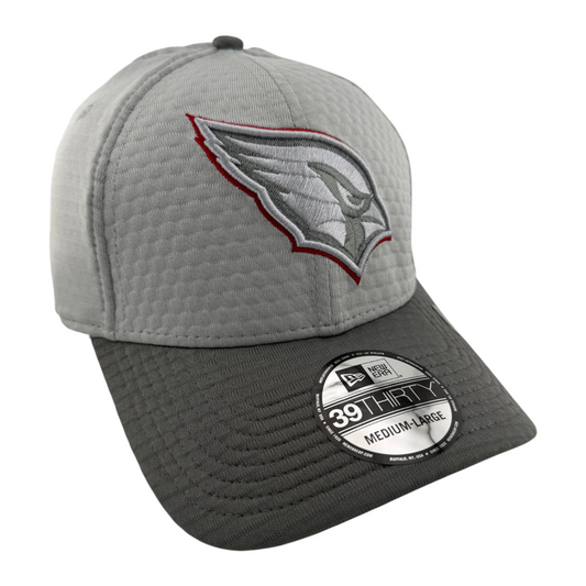 New Era Arizona Cardinals NFL 2024 Training Camp Grey 39Thirty Flex Fit Hat Cap