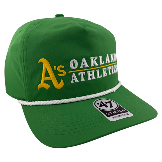 '47 Brand Oakland Athletics A's MBL Campground Hitch A-Frame Snapback Adjustable