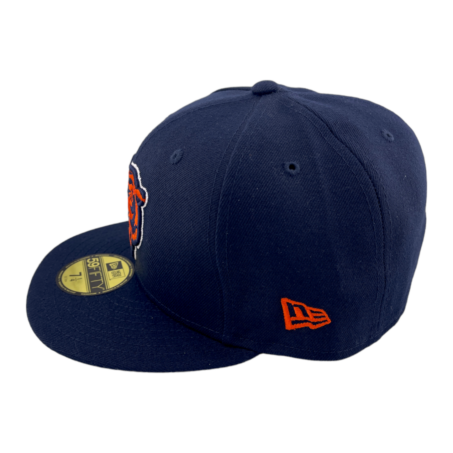 New Era Chicago Bears Basic Bear Logo Navy Blue/Grey UV 59Fifty Fitted Hat Cap