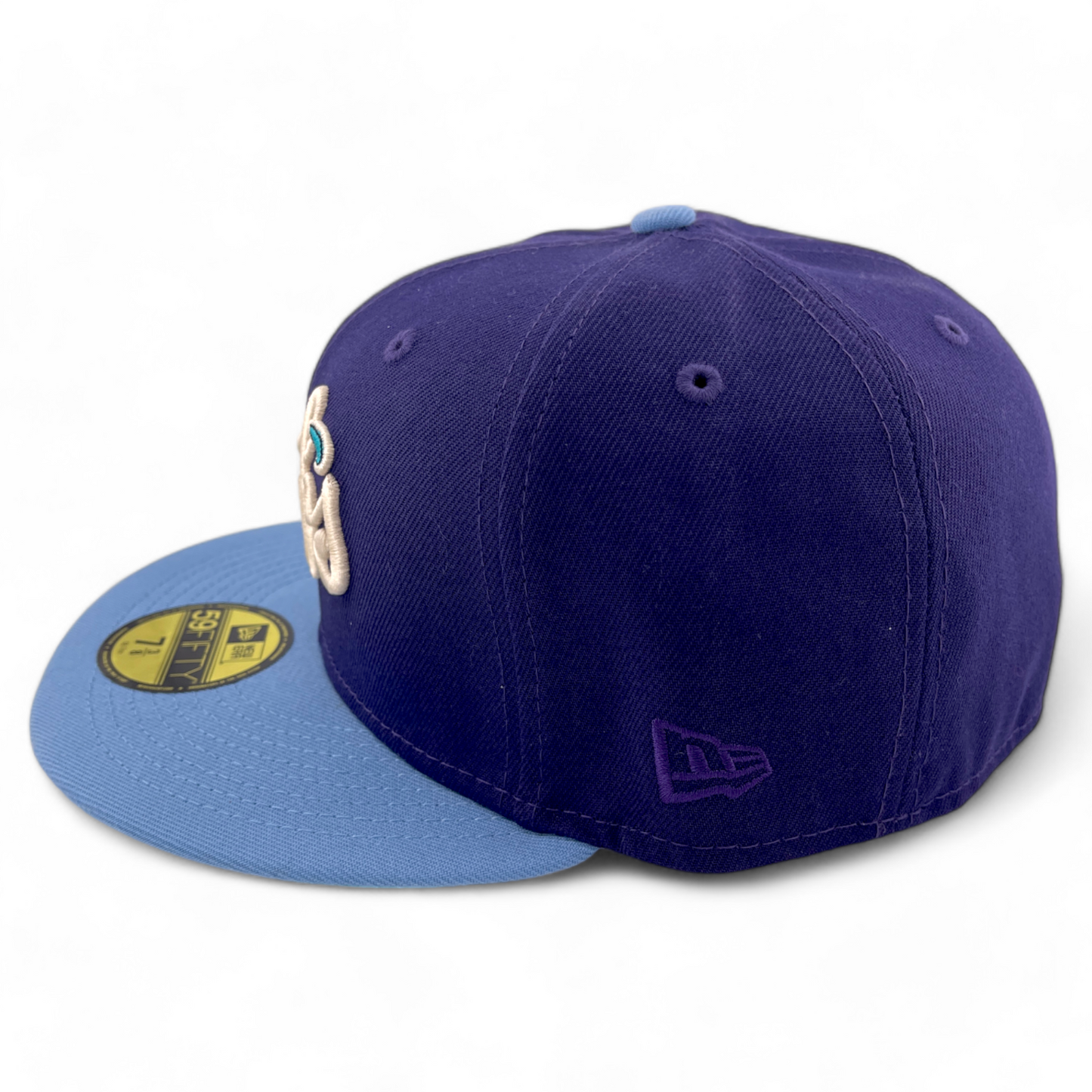 New Era Chicago Cubs MLB Wrigley Field Patch Purple Sky Pack 59Fifty Fitted Hat