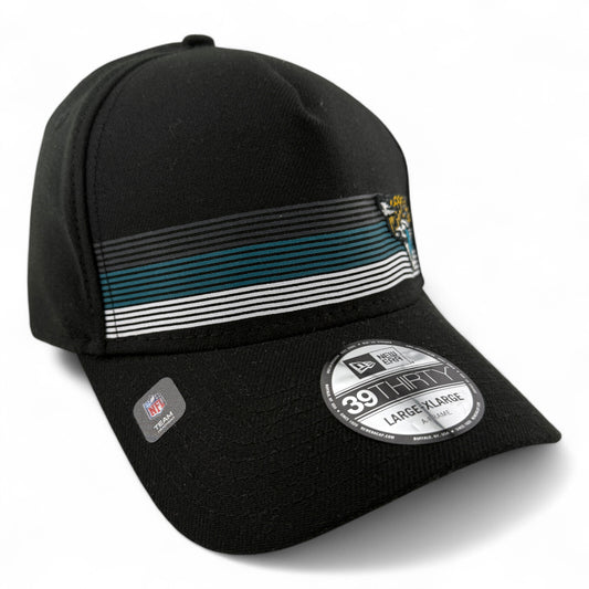 New Era Jacksonville Jaguars NFL Flawless Stripe A-Frame 39Thirty Flex Fit Hat