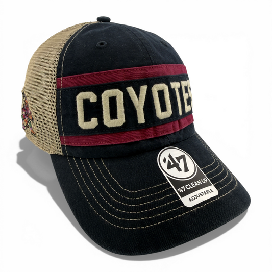 '47 Brand Arizona Coyotes NHL Vintage Trawler Clean Up Adjustable Dad Hat Cap