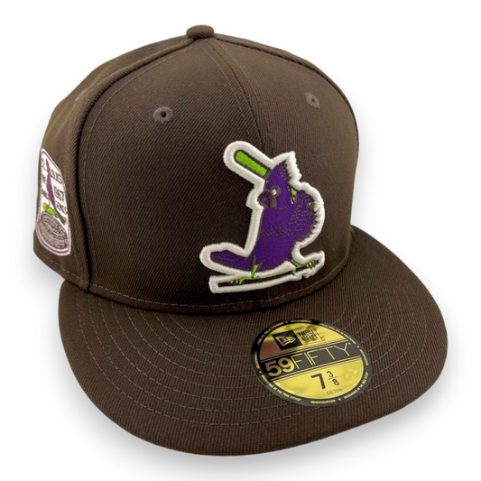 New Era St. Louis Cardinals 1967 World Series Patch Brown/Purple UV 59FIFTY Hat Cap