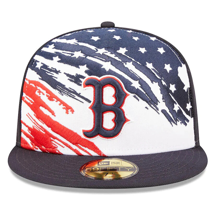 New Era Boston Red Sox MLB 2022 4th of July Flag On-Field 59FIFTY Fitted Hat