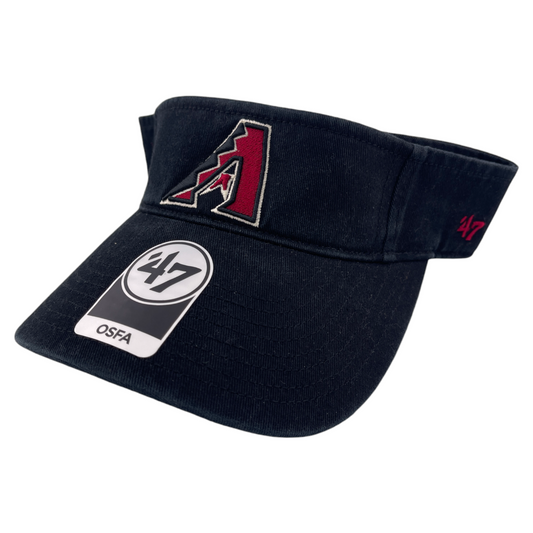 '47 Brand Arizona Diamondbacks MLB Black Baseball Adjustable Strap Visor OSFA