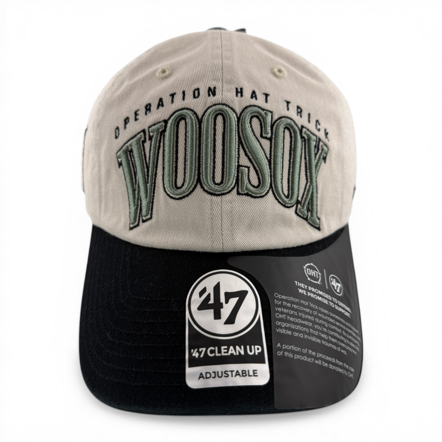 '47 Brand Worcester Red Sox WooSox MiLB OHT Glory Clean Up Adjustable Dad Hat