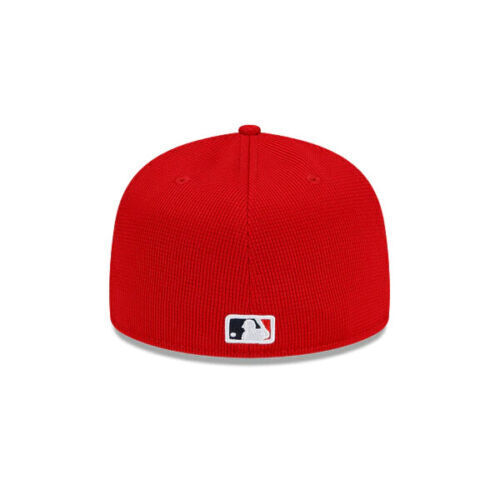 New Era Los Angeles Angels MLB 2022 Clubhouse Logo Red 59FIFTY Fitted Hat Cap