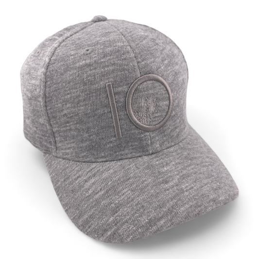 tentree 10 Logo Thicket Hi Rise Heathered Gray Flex Fit Hat Cap Adult Size L/XL