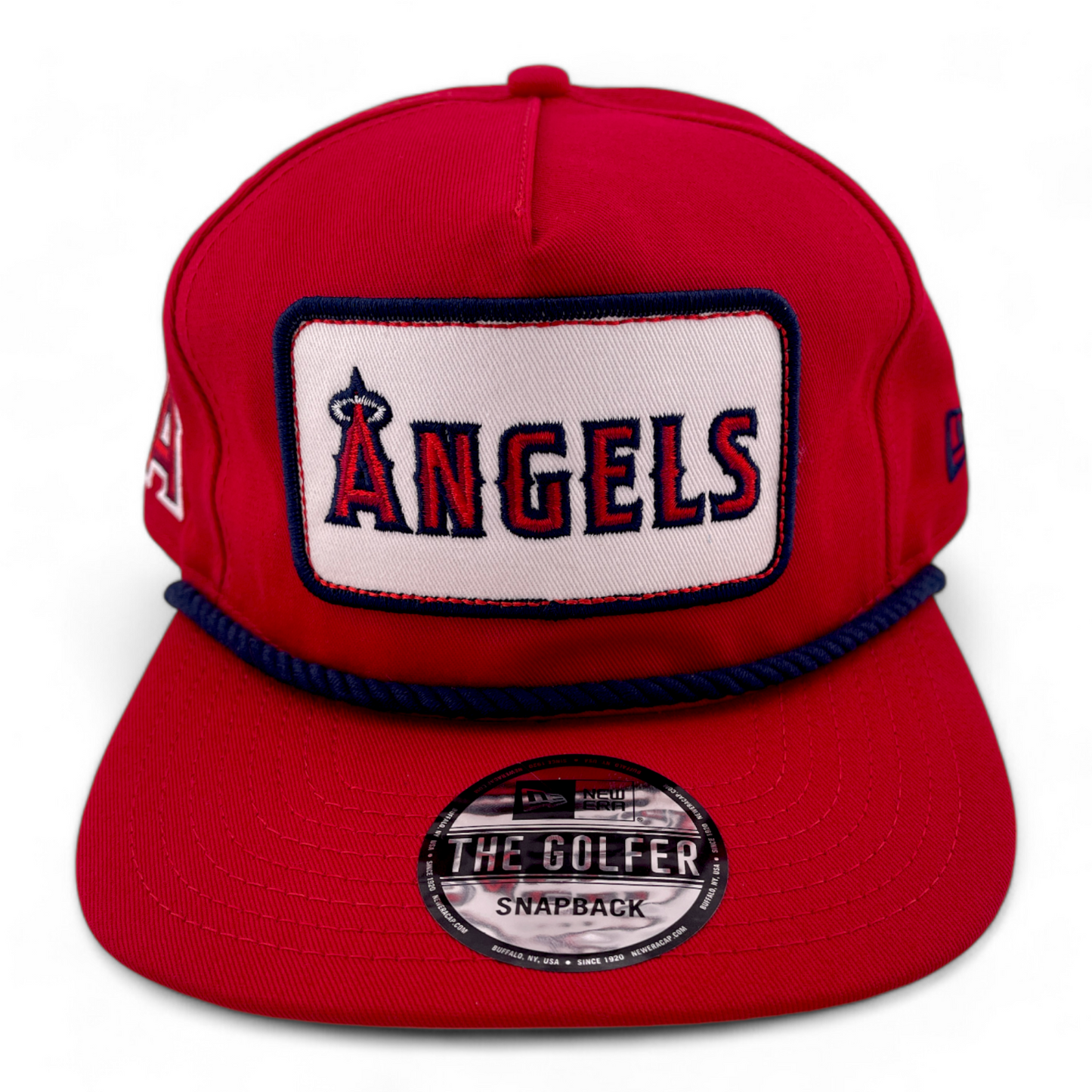 New Era Los Angeles Angels MLB The Golfer Patch A-Frame Snapback Adjustable Hat