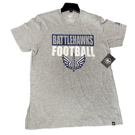 '47 Brand UFL XFL St. Louis Battlehawks Football T-Shirt Grey Men's