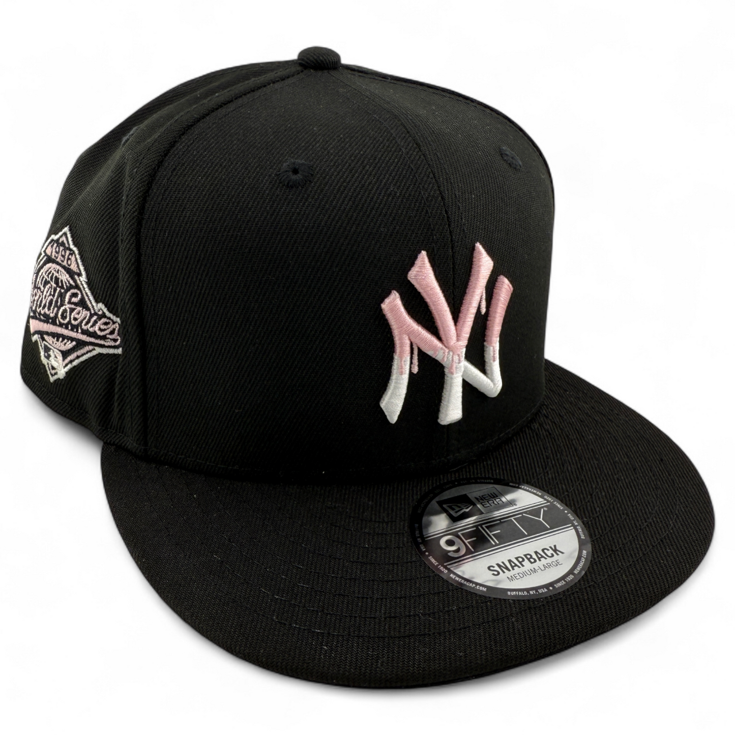 New Era New York Yankees MLB Pink Drip Paint 9FIFTY Snapback Adjustable Hat Cap