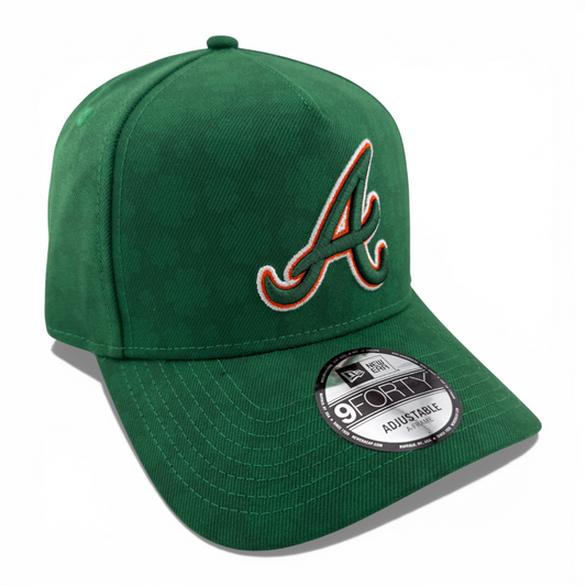 New Era Atlanta Braves Saint Patricks Day A-Frame 9Forty Snapback Adjustable Hat