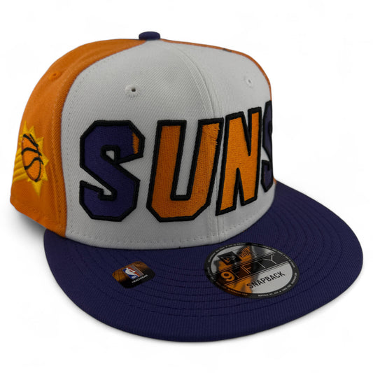 New Era Phoenix Suns NBA 2023 Back Half Black/Green 9Fifty Snapback Hat Cap