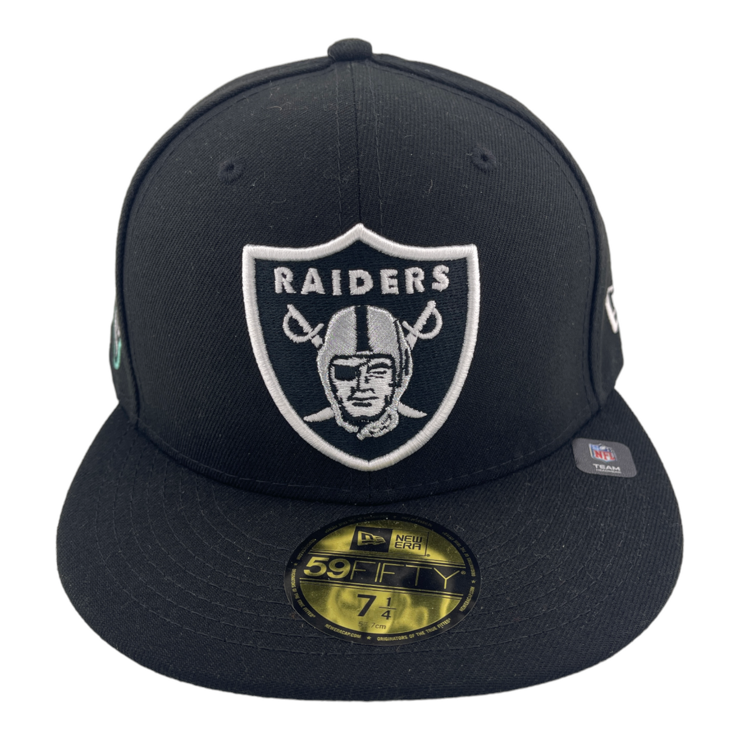 New Era Las Vegas Raiders Inaugural Season Side Patch Black 59FIFTY Fitted Hat Cap