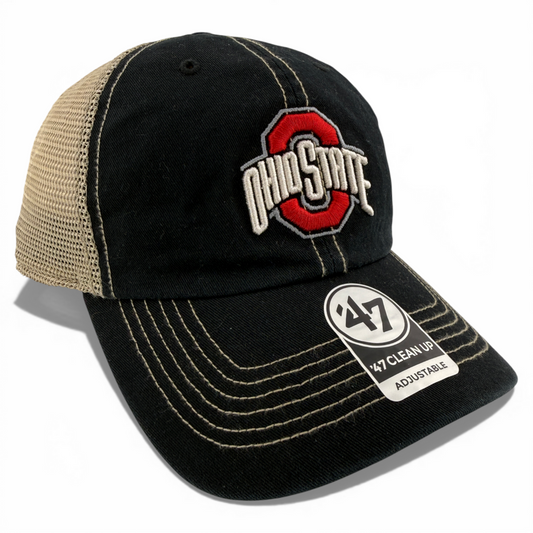 '47 Brand The Ohio State University Buckeyes Clean Up Snapback Adjustable Hat