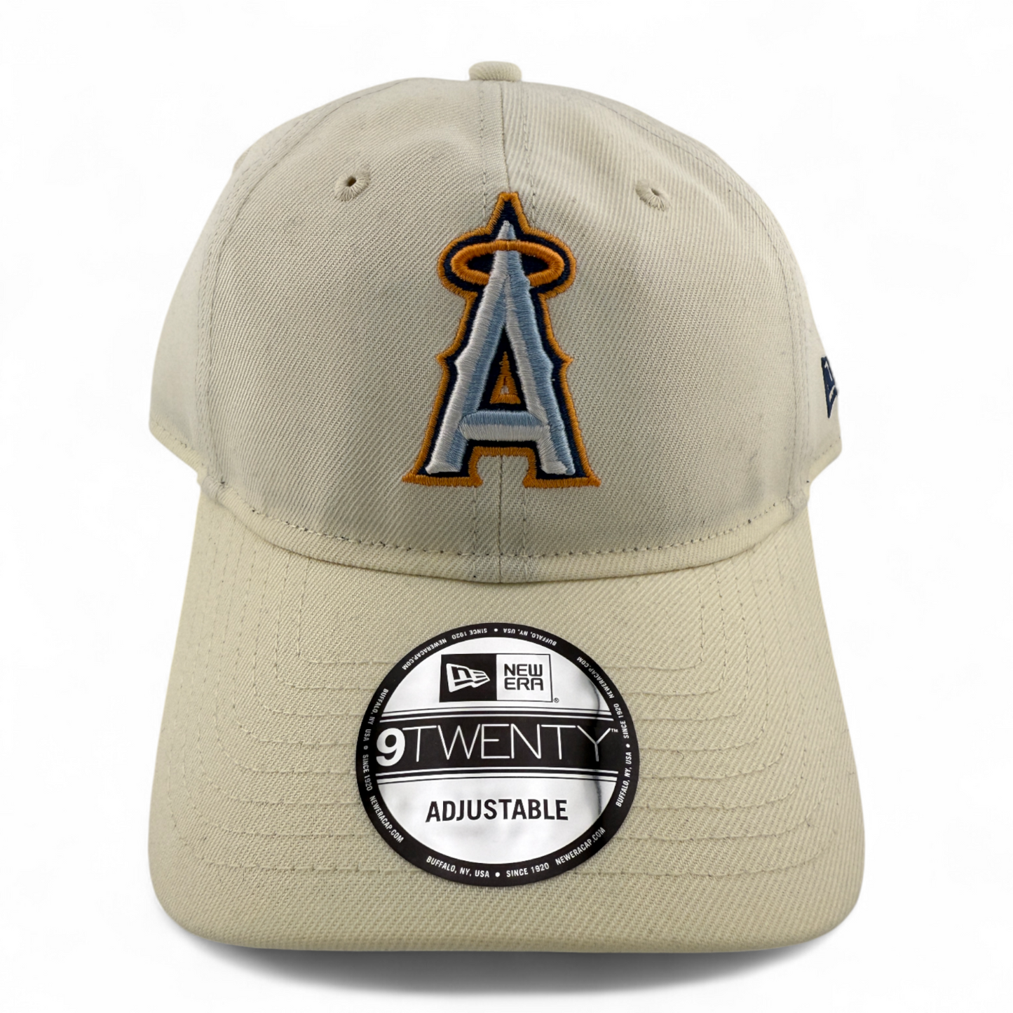 New Era Los Angeles Angels MLB Pastel Cream 9Twenty Adjustable Dad Hat Cap