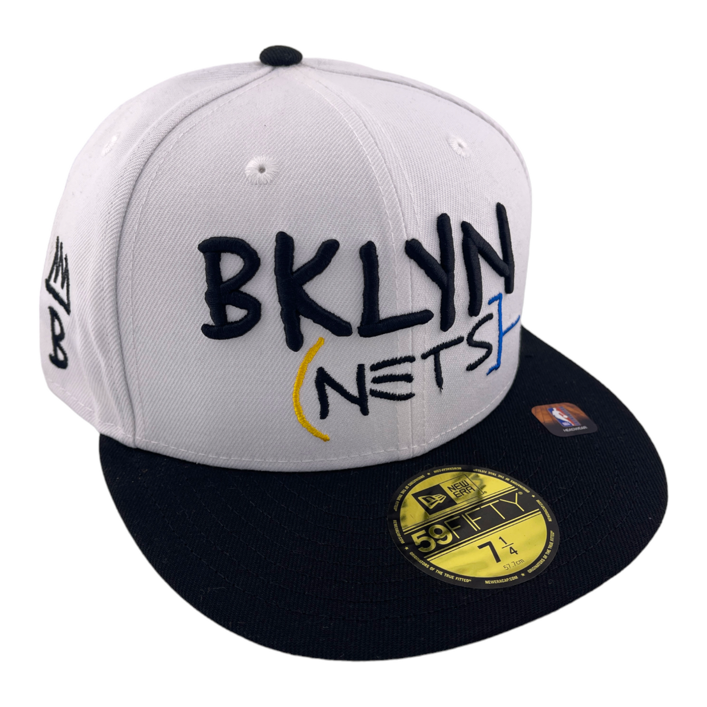 New Era Brooklyn Nets 2022 BKLYN NBA City Edition White/Black 59Fifty Fitted Hat Cap